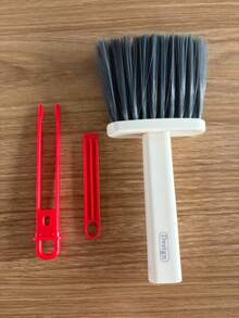 1pc Multi-Function Soft Bristle Gap Brush With Clip Or Scraper, Home Cleaning Tool For Dusting, Window Track Cleaning, Car Interior Dusting. Suitable For Living Room, Bedroom, Kitchen, Bathroom, Car And Other Places. - Multiple Styles - View 11