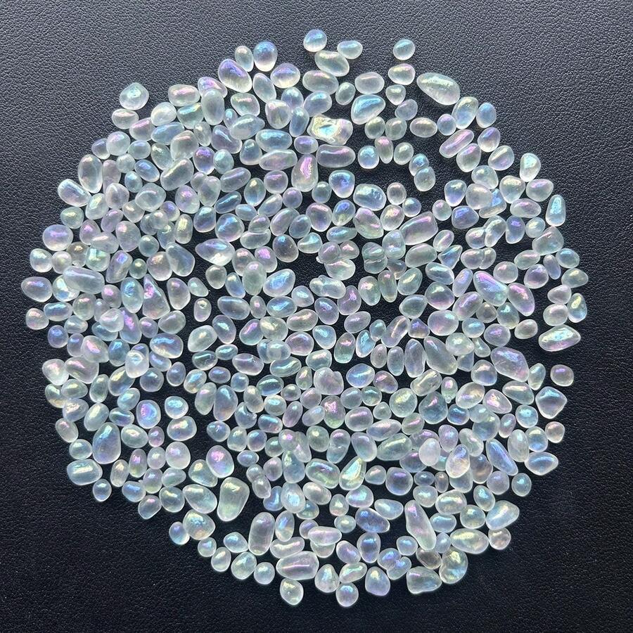 100g đá Moonstone nghiền - sỏi không đều cho bể cá mini, cây mọng nước, terrarium và trang trí bình hoa - A - Xem 1