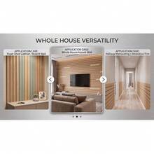 MDF Shaker Wall Panel Kit For Christmas New Year, 20 Pack 3D Wood Planks For Living Room Bedroom DIY Accent Wall, 120x9x0.6cm - Wall Panel Material - View 4