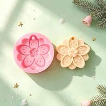 1pc Cherry Blossom Scented Wax Melt Silicone Mold, Home Decor/Gift Ornament Plaster Mold, Handmade Epoxy Resin Casting Mold, Art Decorative Clay Plaster Mold - A - View 4