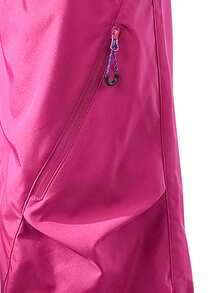 NBCT New Women's Outdoor Pants, Elastic Waist Drawstring Solid Color Hiking Trekking Commuting Casual Long Pants - Hot Pink - View 6