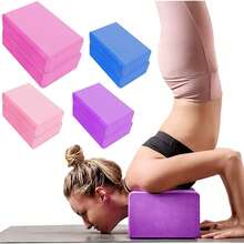 2 buah Balok Yoga Desain Minimalis Anti Selip EVA Kepadatan Tinggi Tahan Lama 120g, Cocok untuk Kebugaran, Tari, dan Latihan Peregangan Kaki - MultiWarna - View 3