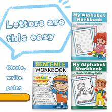 ABC Alphabet, Picture Words & Simple Sentence Practice Notebooks, A-Z Letter Recognition, Word Tracing, Handwriting, Occupation Vocabulary, Phonics, Reading, Spelling & Sentence Building, English Learning Games For Home, Classroom & Back To School - ABC Letters, Words & Sentences - View 9