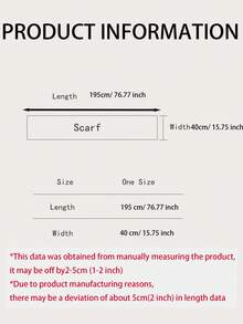 1Pc Men Black Grey Reversible Soft Knitted Warm Tassel Scarf Classic Business Winter Neck Scarf For Office Outdoor Daily - Multicolor - View 7