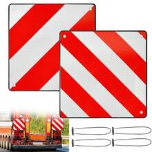 Rear Warning Sign Reflector Signal Bike Rack Motorhome Caravan NEW - A - View 1