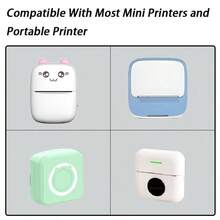 57*25mm White Self‑Adhesive Thermal Sticker Paper, Compatible With Miamiao & Ailixiong Error Question Printer - 57 X 25 mm - View 6