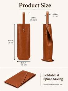 Red Wine Gift Bag PU Handheld Wine Bottle Protection Bag For Portable Gifts And Fashion Wine Packaging - Multicolor - View 9