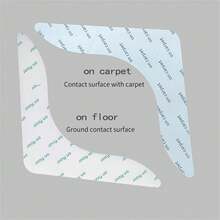 1pcs Anti Slip Rug Underlay Non Slip Rug Grippers Mat For Carpets To Stop Sliding - White 8pcs - View 2