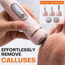 Electric Foot Callus Remover With Replaceable Grinding Heads, Suitable For Removing Dead Skin, Calluses, Brightening Skin Tone, Polishing Function, USB Rechargeable, Minimalist Design, Ergonomic Handle With Comfortable Grip, Father's Day Gift - View 10