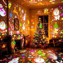 1PC Indoor Seasonal Lighting Equipment, USB Projection Light, Dynamic Halloween And Christmas Projection, Suitable For Bedrooms And Holiday Parties, Preferred For Holiday Gifts - Black - View 7