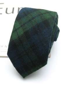 1pc Large Plaid Handmade Necktie, Suitable For Casual, Street, Daily, Party, Gift For Men And Women - Multicolor - View 3