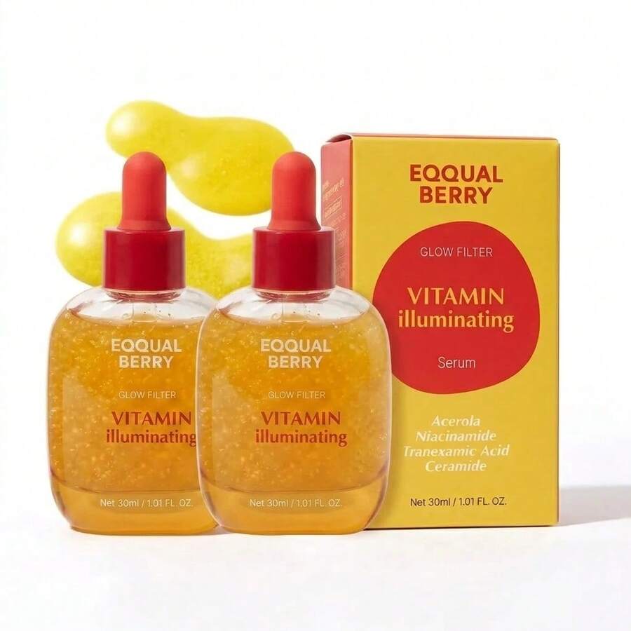 Serums & Facial Treatment - Two Yellow Serums - View 1