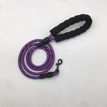 Pet Supplies, Pet Leash, Nylon Reflective Round Rope, Large/Medium Anti-Explosion Dog Leash, Dog Walking Chain - Multicolor - View 12