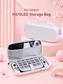 Xingji Minimalist Y2K Style Star & Polka Dot Element Game Console Protective Case, Suitable Compatible With Switch 2 (2025)/Switch OLED/Switch Console, Made Of Soft TPU Material Soft Shell/Hard Shell, Universal Storage Bag, No Need To Disassemble, Anti-Drop Anti-Dust, Ideal Gift Compatible With Switch Gamers - View 18