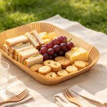 100/50/1 Thick Air Fryer Baking Tray - Suitable For Double Basket Air Fryers, Heat-Resistant Disposable Rectangular Baking Tray, Easy To Clean And Reusable, Air Fryer Accessory, Multi-Function Cooking Baking Tray, Easy Clean Baking Tray, Durable Kitchenware. - Multicolor - View 7