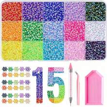 40 Colors/15 Colors Resin Jelly Rhinestones, Colorful Flat Back Shiny Rhinestones Luxury Handmade Material Set; Suitable For DIY Rhinestone Craft Kits, Diamond Painting, Shiny Decorative Accessories, Handmade Supplies And More - Multicolor - View 10