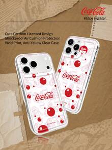 Coca Cola Officially Authorized Phone Case With Exquisite Retro American Pattern Printing For Shock And Drop Protection. Compatible With IPhone 18pro 18promax 18Fold 17, 17 Pro, 17 Pro Max, 11, 12, 13, Apple 15, 16 Pro,16 Pro Max,14 Plus,16 Plus,15 Pro,16 Max,XR, Waiting For The Model. Halloween Gifts For Family And Friends - Clear - View 6