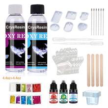 1:1 Epoxy Resin Kit Crystal Clear Hard Bubble-Free Non-Yellowing Fast Drying Suitable For Jewelry Casting Art Coating DIY Molds Table Projects - B - View 13