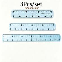 30/20/15cm Ruler, Super Soft, Flexible Soft Ruler, Transparent Ruler, Measuring Ruler, Straight Ruler, Student Ruler, Suitable For Measuring Length, Stationery, School, Classroom, Office, Teacher, Student, Teacher Supplies, Back To School, School Essential Supplies, Suitable For Back To School Season/Back To School Season, Birthday Gift, Teacher's Day Gift, Thanksgiving Gift, Christmas Gift, Halloween Gift, Easter Gift, New Year Multi-Holiday Gift - Multicolor - View 13