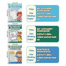 ABC Alphabet, Picture Words & Simple Sentence Practice Notebooks, A-Z Letter Recognition, Word Tracing, Handwriting, Occupation Vocabulary, Phonics, Reading, Spelling & Sentence Building, English Learning Games For Home, Classroom & Back To School - ABC Letters, Words & Sentences - View 5