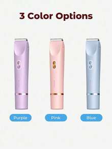 2-In-1 Electric Shaver, Wireless Bikini Trimmer For Women, Detachable Heads,  Wet & Dry Waterproof Design, USB Rechargeable, Portable, Suitable For Bikini Line, Underarms, Legs & Body Hair Removal, Travel Essential - Multicolor - View 10