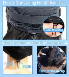 Human Affordable Wear & Go Wigs - Natural Black - View 12