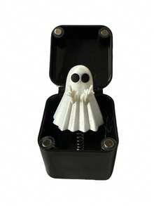 1PC Halloween Little Ghost Fun Prank Gift Box Spooky Prank, Halloween Ghost Surprise Holiday Creative Resin Ornament Gift Mini Frightened Ghost Halloween Surprise Novelty Gifts Garden/Garden Decor Outdoor/Home Decor/Home/Holiday Essentials/Halloween - Multicolor - View 13