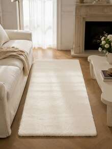 Soft Fluffy Cream White Carpet, Suitable For Bedroom, Living Room, Study, Office, Plush Bedroom Carpet, Non-Slip, Long Pile Carpet, Faux Fur Carpet, Living Room Carpet, Bedside Carpet, Decorative Carpet, Bedroom Decor, Autumn Home Decor, Room Decor, Autumn Decor, Autumn Home Decor - Ivory White - View 4