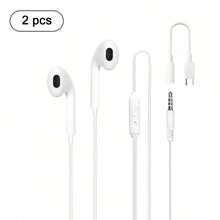 Includes Type-C Audio Adapter Cable, Suitable For 3.5mm Wired In-Ear Headphones, Sports, Running, Sleeping Earphones - Multicolor - View 9