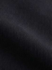 1pc Girls Black Wide Leg Denim Jeans, Elastic Waist Cute Paw Print Loose Straight Leg Pants, Sweet Style - Black - View 7