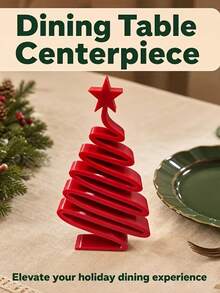Minimalist Modern Small Christmas Tree Tabletop Decor - Elegant Compact Xmas Tree Ornament With Branches & Suitable For Living Room, Dining Table, Hallway, Cabinet - Lightweight Plastic Holiday Decoration For Small Spaces, Year-Round Use - One Size Fits All - View 8