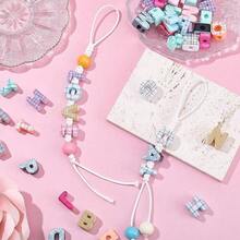 18/38/58 Random Acrylic Letter Beads, Large Grid Letter Beads, Suitable For Keychains, Bag Charms, Mobile Phone Chains, Bracelets, Etc. - Assorted Colors - View 3