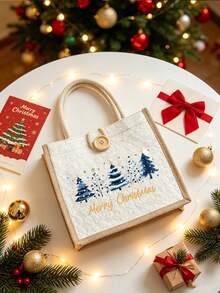 1/2pcs Dachshund Letter Print Pattern Storage Bag, Lightweight And Portable, Suitable For Travel Carrying Cosmetics And Shopping - Multicolor - View 7