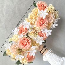 50cm 奢華白色玫瑰人造花 婚禮桌面主花 背景牆拱門裝飾花 派對戶外花園裝飾花 - 多色(大麗花玫瑰) - 查看 4