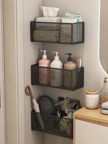 Magnetic Refrigerator Storage Rack, No-Drill Door-Mounted Holder For Masks, Keys, Umbrellas, Lightweight And Convenient Entryway Organizer, Also Suitable For Cabinet Storage, Fits Kitchen Door And Entryway Scenes, Designed For Space-Conscious Homes, Perfect Housewarming And Holiday Gift For Yourself Or Loved Ones, Adds Practicality And Order To Small Spaces - Multicolor - View 6