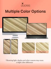 DOORES 14-24 Inch Seamless Clip-In Hair Extensions, 130g-160g 7pcs Real Human Hair Invisible PU Skin Weft, Light Blonde Highlights, Natural Remy Straight Hair, Easy To Wear & Style - S16/22A - View 7