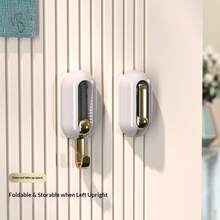 4pcs Universal Swivel Hooks Strong Adhesive Wall Mount Heavy Duty No-Drill Wall Hooks - View 4