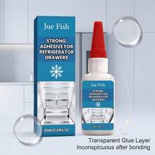 JUE FISH Refrigerator Drawer Adhesive, Convenient Nail-Free Strong Bonding For Various Refrigerator Interior Accessories And Components - A - View 7