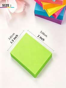 8 miếng (800 tờ) giấy ghi chú tự dính màu sáng 1.5x2 inch, hỗ trợ học tập, hệ thống nhắc nhở, sổ ghi chú dán, giấy ghi chú mini, giấy ghi chú nhiều màu, giấy ghi chú bắt mắt, giấy ghi chú bền, bề mặt chống bám bẩn, phù hợp cho học sinh và nhân viên văn phòng - mặc định - Xem 3