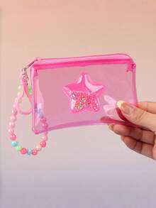 Fashion Star PVC Quicksand Color Transparent Color-Changing Bag, Card Holder, Red Envelope Pouch, Earphone Case, Zipper Small Wallet Pendant - Multicolor - View 14