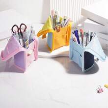 Rotating Pen Holder, Multi-Function Pen Rack, Multi-Compartment Stationery Storage Organizer, Large Capacity Storage Bag, Pencil Cup Holder For Office School Home, Makeup Brush Holder, Art Supply Box, Storage Box, Gift For Graduation - Multicolor - View 8
