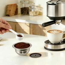 kangten Reusable Stainless Steel Coffee Capsules, Capsules With Silicone Lids, Refillable Coffee Capsules - View 1