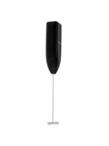 Mesko Milk Frother, Electric Milk Frother, Handheld Milk Foamer - Battery Operated, Stainless Steel Whisk, Black - Black - View 4