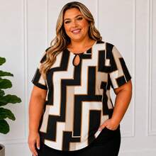 Plus Size Blusa Blusinha Camiseta Feminina Bata Manga Curta Verão G1 G2 G3 - Multicolorido - Visão 9