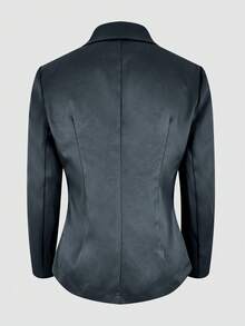 Women's Blazer: Front‑Button Design, Casual Yet Elegant, Ideal For Office And Commuting, A Must‑Have For Autumn And Winter. - Grey - View 7