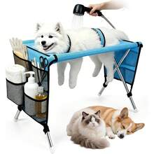 ENSSU [Best Seller] Cat & Dog Universal Grooming Table, Home Foldable Cat Trimming & Styling Pet Grooming Table With Fixed Support, Detachable Pet Care Bed & Puppy Hammock - one-size - View 12
