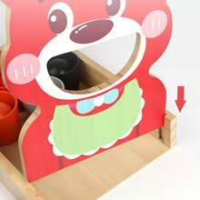 1 Set Multi-Color Bear Feeding Table Game Wooden Color Matching Sorting Toy For Toddlers Focus Training And Fine Motor Skills Early Education Toy - Multicolor - View 7