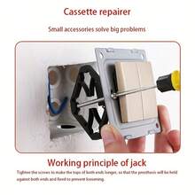 5/10Pcs Wall Switch Box Repairer With Screws, Electrical Outlet Box Repair Bracket, Wall Mounted Socket Cassette Fixing Support Tool For Broken Junction Box - Diamond - View 4