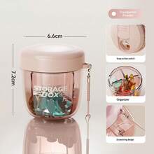 7-Compartment Transparent Portable Pill Box, Flip Lid Design + Portable Lanyard, Medicine Storage Sealed Bottle - View 16