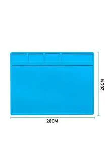 1pc Heat-Resistant Insulated Silicone Soldering Mat, Electronic Repair Workstation Pad, Anti-Static Phone Mat, Essential Tool For Electronics Enthusiasts, Suitable For Soldering Iron, Workbench, Phone, Laptop, Tablet, PC, Camera Repair Tools - A - View 11